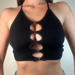 Out from under backless top